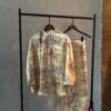 yellow floral silk set