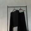 black embellished assymetrical set