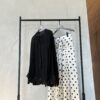 polka embellished silk set