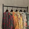 yellow floral silk set