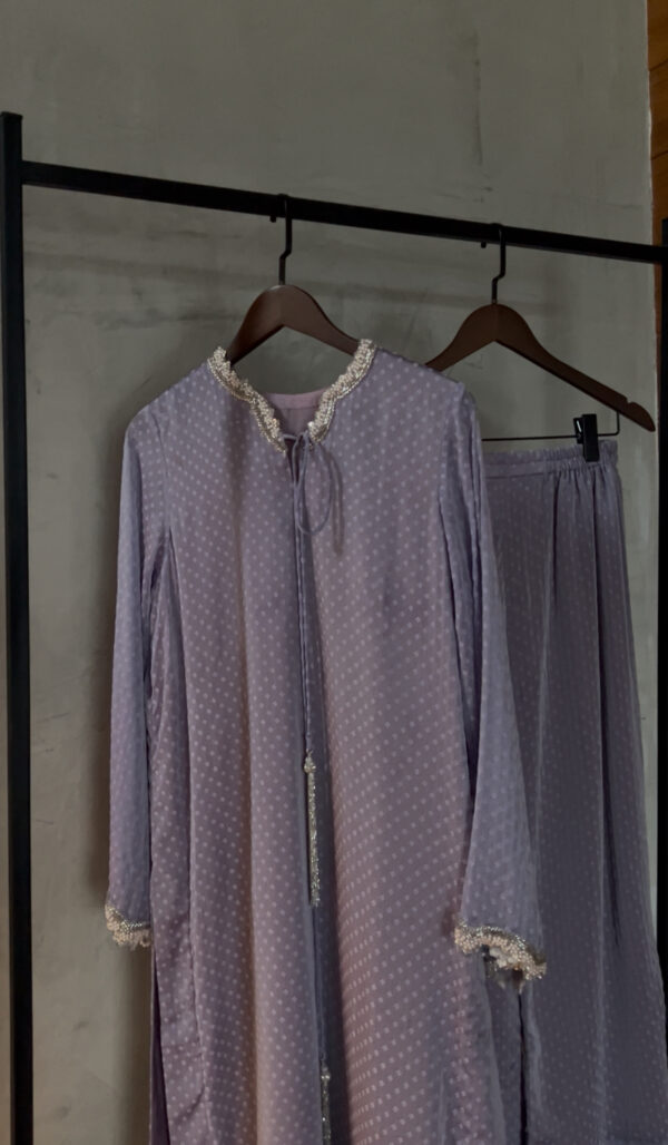 lilac embellished set